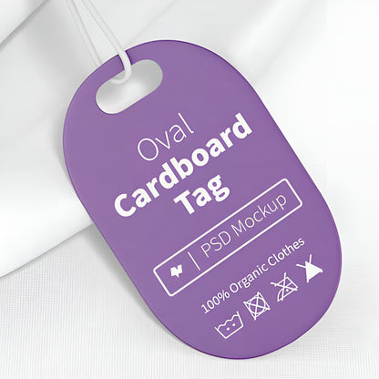 Label Tag Oval