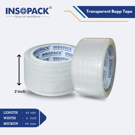 Self Adhesive Transparent BOPP Tape - 2 Inch