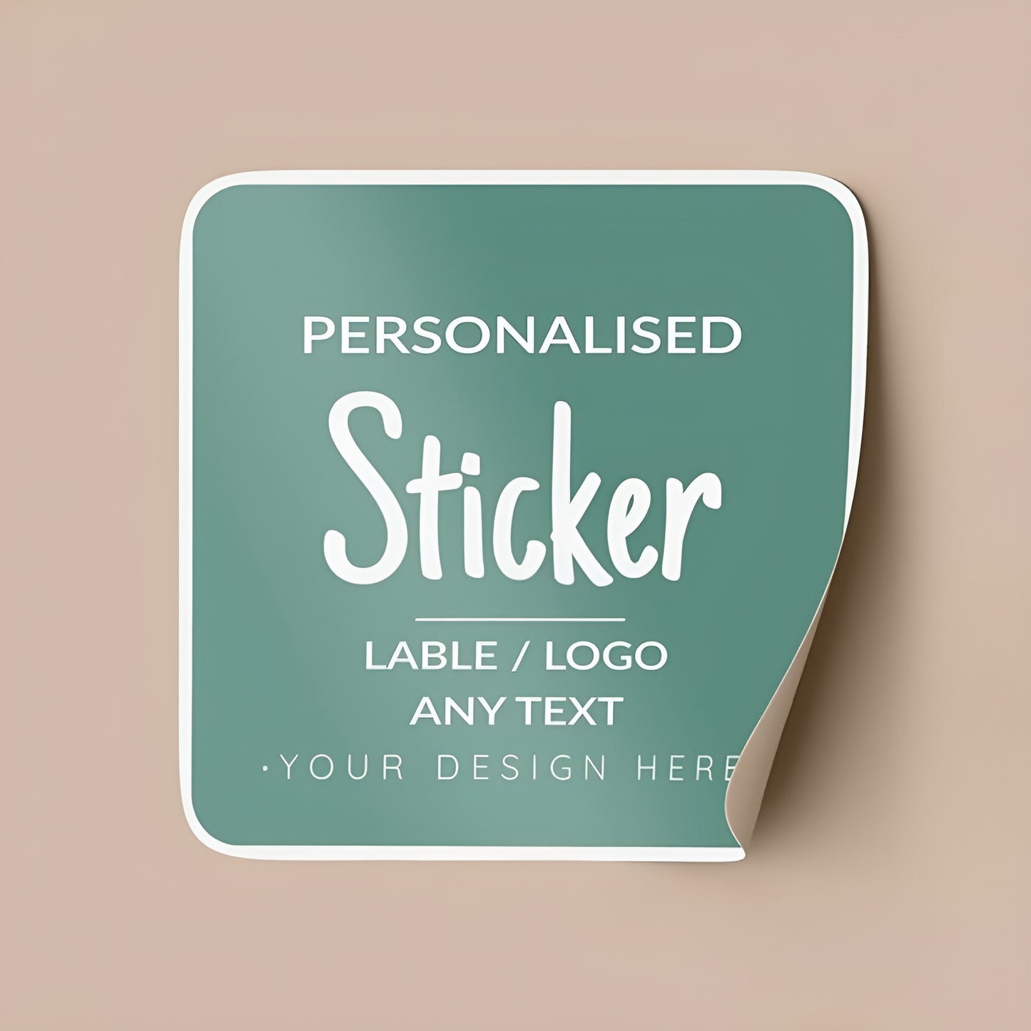 Printed Sticker rounded square