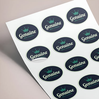 Printed Sticker Oval